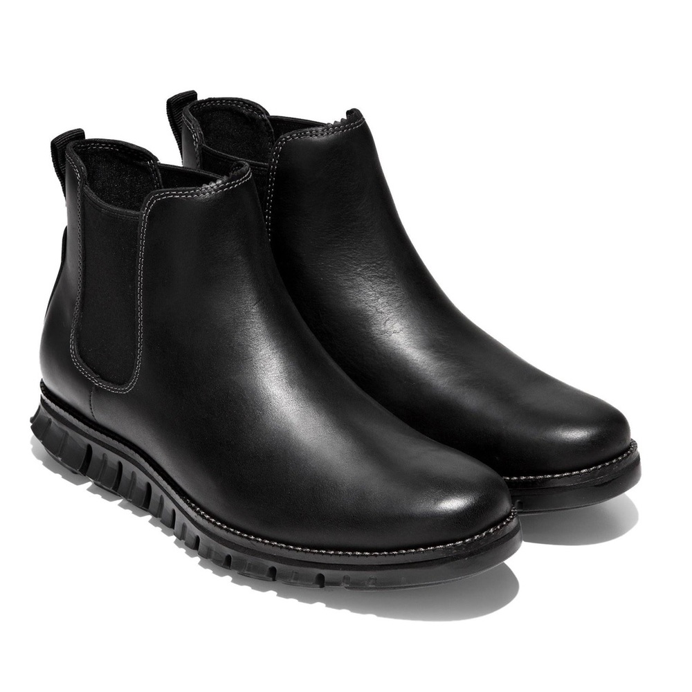 Cole Haan Black Leather Chelsea Boots